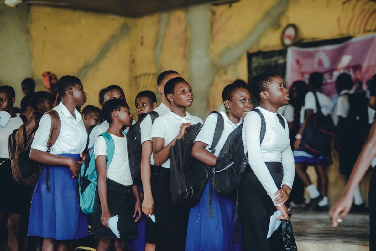 Secondary school students in Bakassi